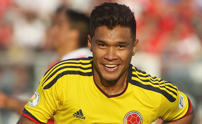 Teófilo Gutiérrez hizo el único gol de Colombia. Foto: EFE