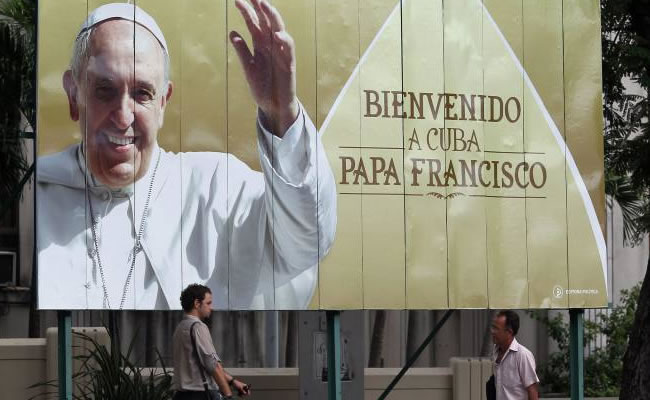 Llegada del Papa Francisco a Cuba. Foto: EFE