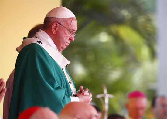 Papa Francisco desde La Habana, Cuba. Foto: EFE