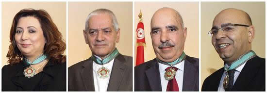 Cuarteto para el diálogo nacional en Túnez. Foto: EFE