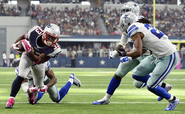 New England Patriots venció a los Dallas Cowboys por 30-6. Foto: EFE