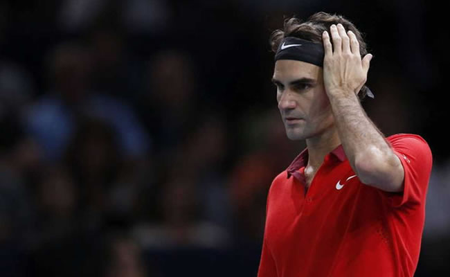 Roger Federer cayó sorpresivamente ante el español Albert Ramos en la segunda ronda del Masters 1000 de Shanghái. Foto: EFE