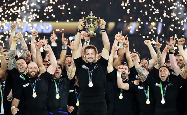 Los All Blacks se coronaron campeones de la Copa del Mundo de Rugby Londres 2015. Foto: EFE