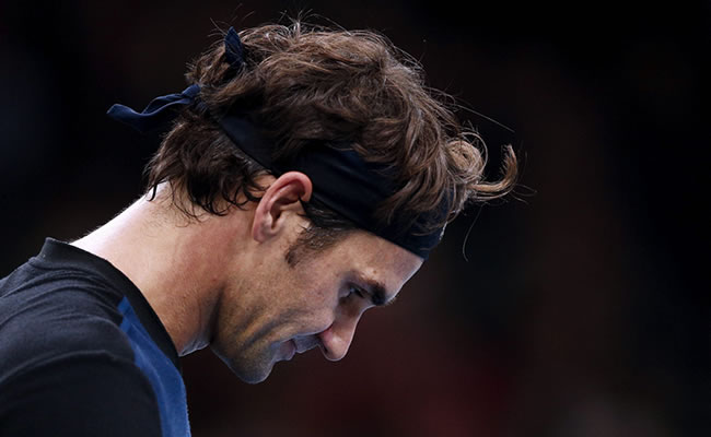Federer cayó en octavos de final del Masters 1.000 de París. Foto: EFE