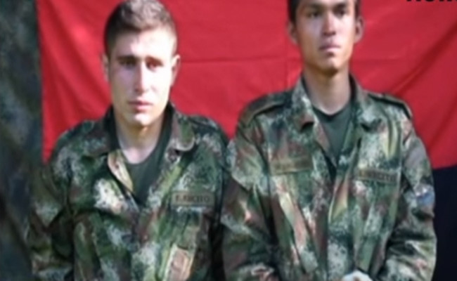 Soldados liberados. Foto: Youtube