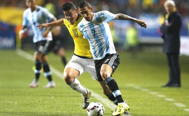 Colombia y Argentina vienen de empatar 1-1 en los cuartos de final de la Copa América. Foto: EFE