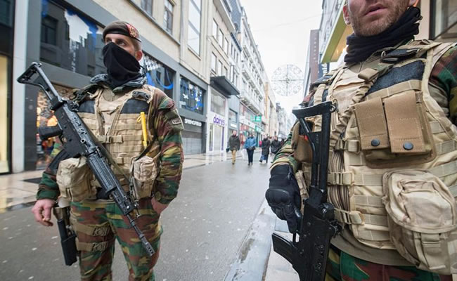Alerta máxima en Bruselas por ataques de yihadistas. Foto: EFE