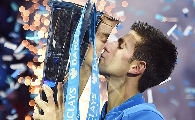 Djokovic conquistó el quinto Masters de Londres de su carrera. Foto: EFE