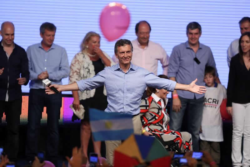 Mauricio Macri, ganó las elecciones presidenciales en Argentina. Foto: EFE