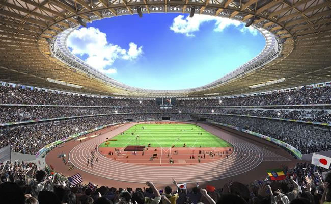 Proyecto de estadio de Tokio para los Juegos Olímpicos de 2020. Foto: EFE