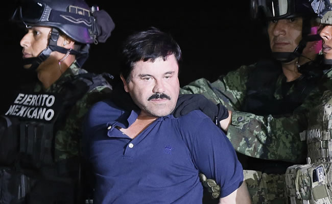 El Chapo fue recapturado el 8 de enero. Foto: EFE