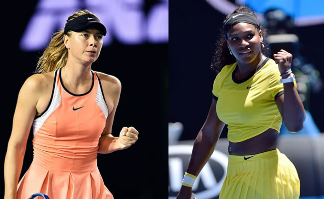 Serena Williams/Maria Sharapova. Foto: EFE