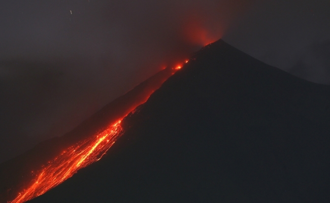 Volcán de Fuego en Guatemala. Foto: EFE