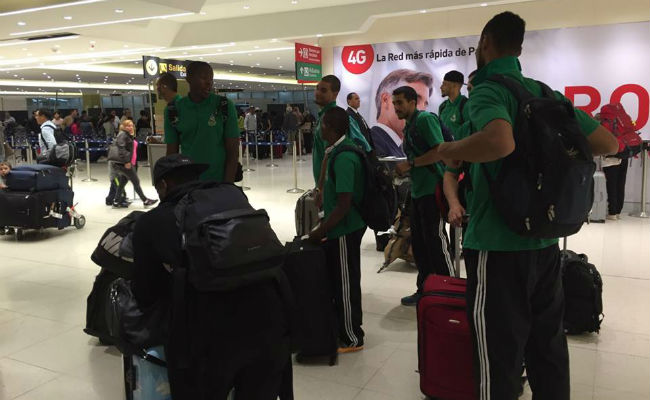 El equipo Águilas llega a Panamá. Foto: Facebook