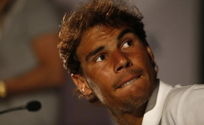 Rafael Nadal en rueda de prensa del ATP 500 de Río. Foto: EFE