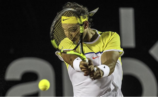 Rafael Nadal en acción. Foto: EFE