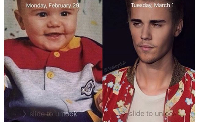 Justin Bieber antes y después. Foto: Instagram