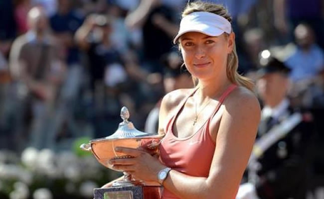 María Sharápova ha sido campeona de 5 Grand Slam. Foto: EFE