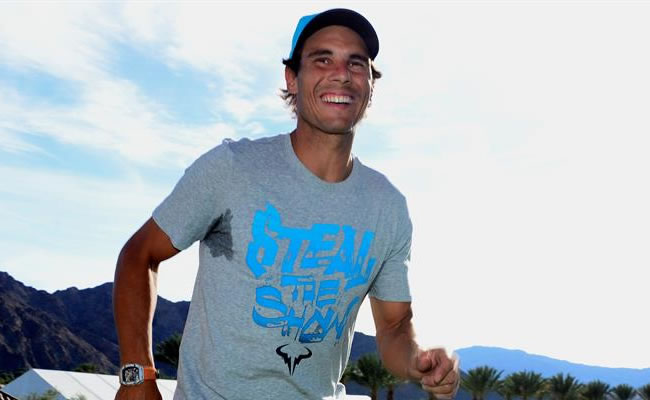Rafael Nadal en Indian Wells. Foto: EFE