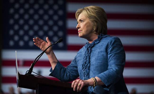 Candidata a la presidencia de los Estados Unidos, Hillary Clinton. Foto: EFE