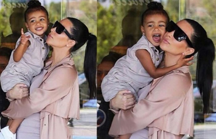 Kim Kardashian y su hija North West. Foto: Instagram