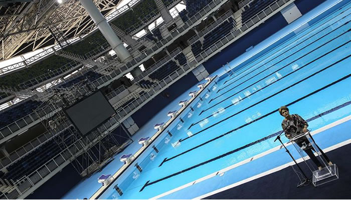 Se inauguró la piscina olímpica para Río 2016. Foto: EFE