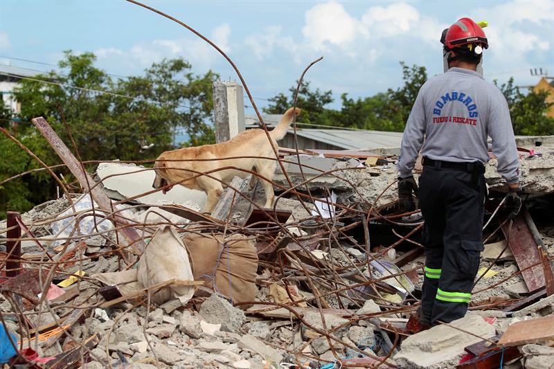 Estragos del terremoto de 7.8 en Ecuador. Foto: EFE
