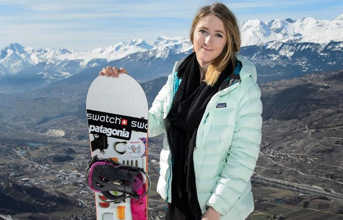Estelle Balet, campeona mundial de snowboard. Foto: EFE