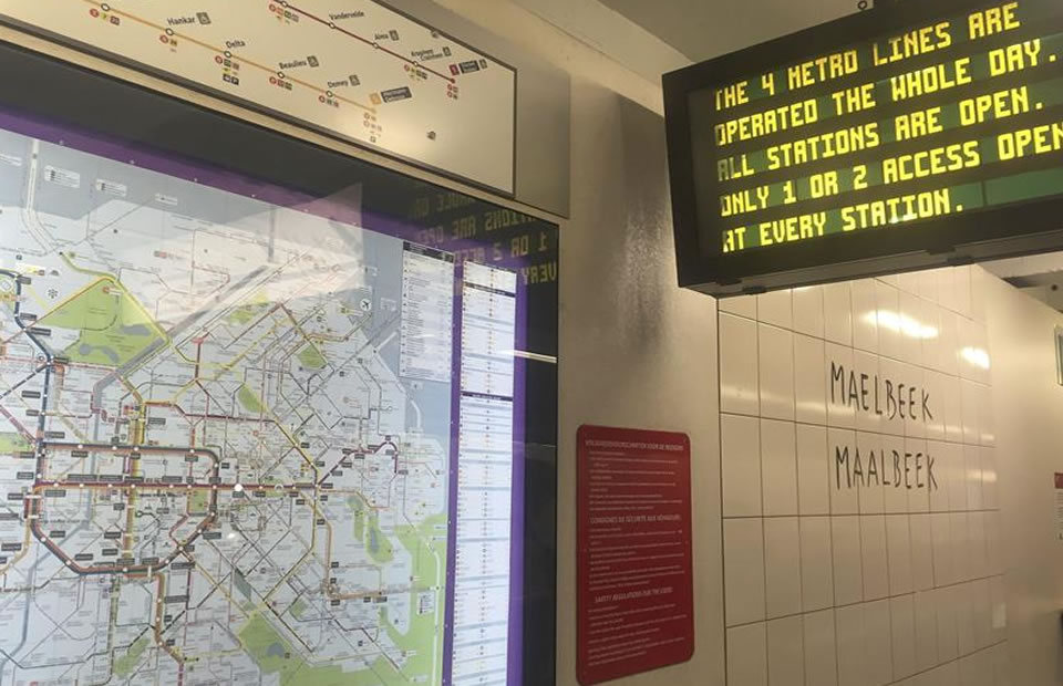 El metro de Bruselas vuelve a circular con normalidad tras los atentados. Foto: EFE
