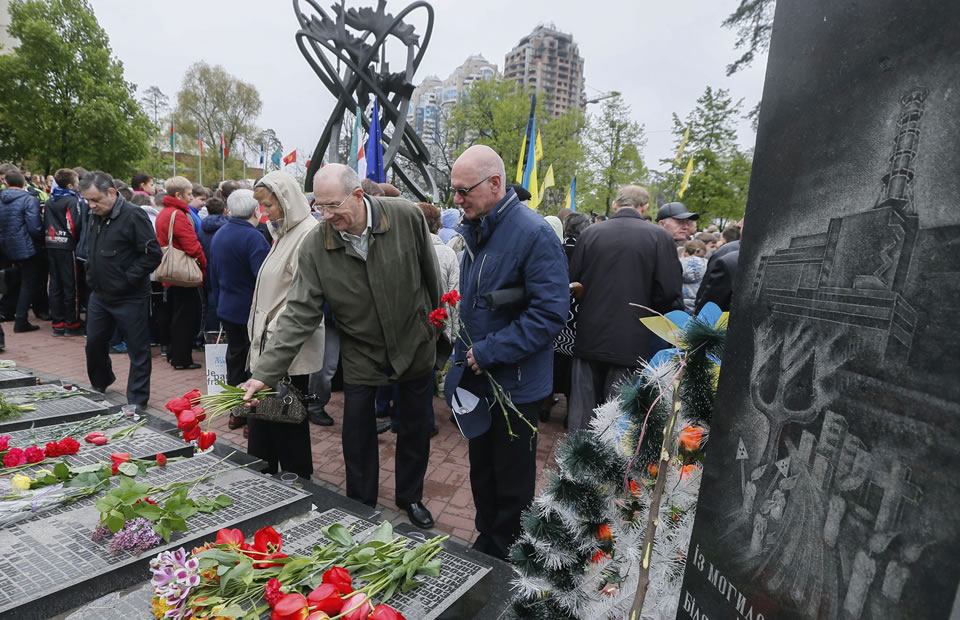 El mundo conmemora los 30 años de la tragedia nuclear de Chernóbil. Foto: EFE