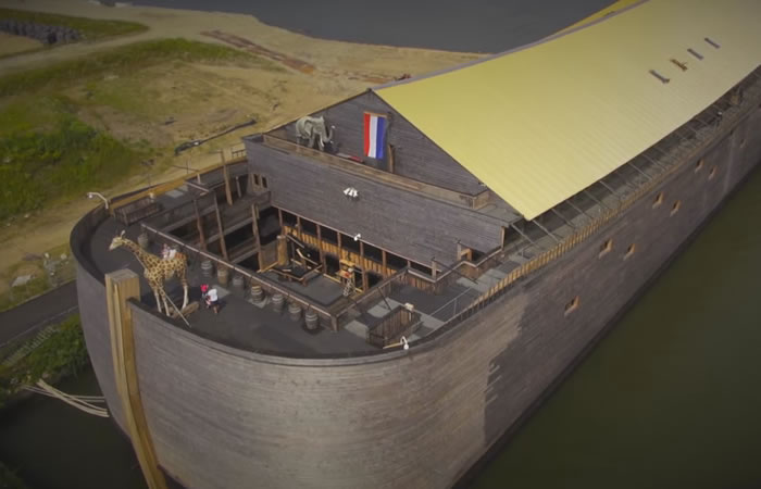 Réplica de arca de Noé diseñada por Johan Huibers. Foto: Youtube