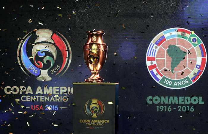 Lo que nadie vio del trofeo de la Copa América del Centenario. Foto: EFE
