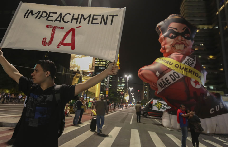 Protestas a favor de Dilma Rousseff. Foto: EFE