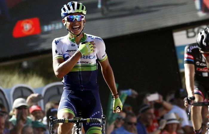 Esteban Chaves es octavo en la clasificación general del Giro de Italia. Foto: EFE