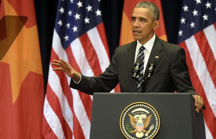 Presidente de los Estados Unidos, Barack Obama en su visita a Vietnam. Foto: EFE