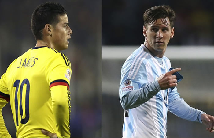 Lionel Messi y James Rodríguez son dos de lo más caros de la Copa América. Foto: EFE