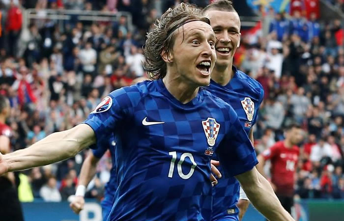 Modric marcó el golazo para Croacia. Foto: EFE