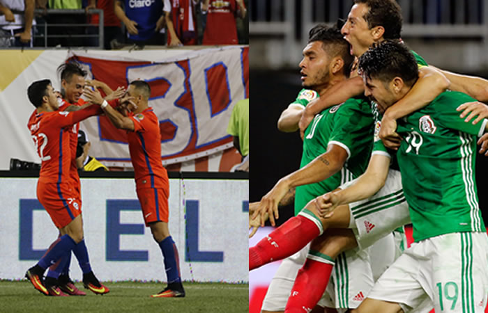 México y Chile disputarán el cruce más igualado. Foto: EFE