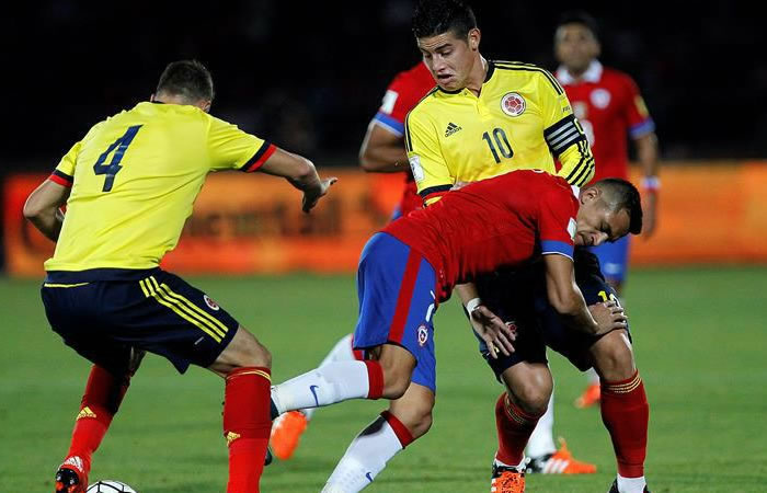 Colombia y Chile van por un cupo en la final. Foto: EFE