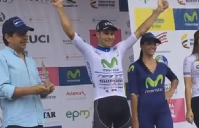 Osorio se llevó la octava etapa de la Vuelta a Colombia:. Foto: Youtube