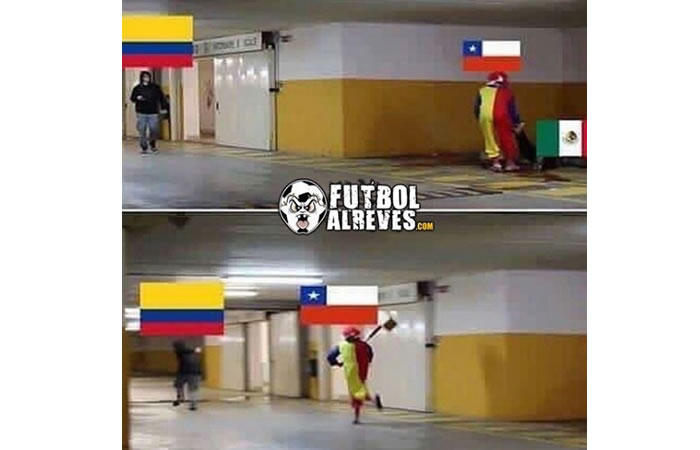 Los mejores memes del partido entre Chile y Colombia. Foto: Instagram