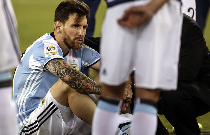 Lionel Messi le dice adiós a la selección Argentina. Foto: EFE