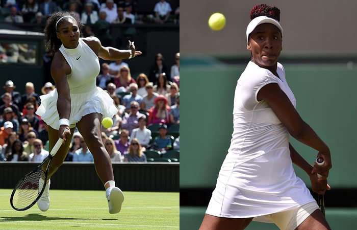 Serena Williams y su hermana Venus, podrán enfrentarse en la final de Wimbledon. Foto: EFE