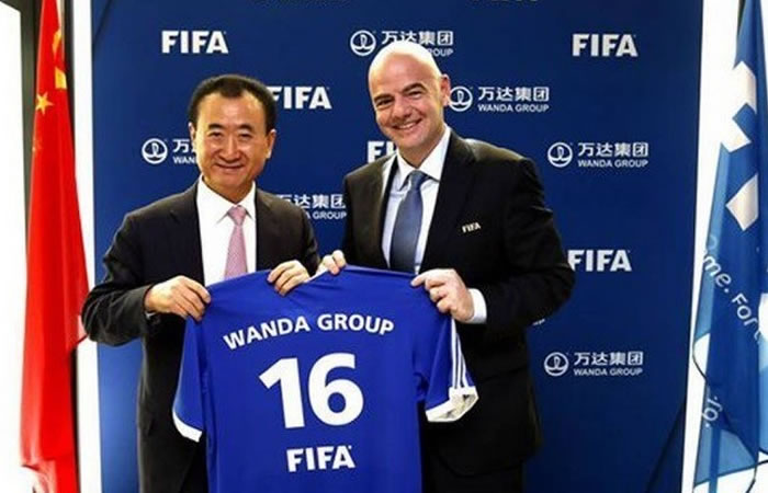 La FIFA y la empresa Wanda crean la 'China Cup'. Foto: Twitter
