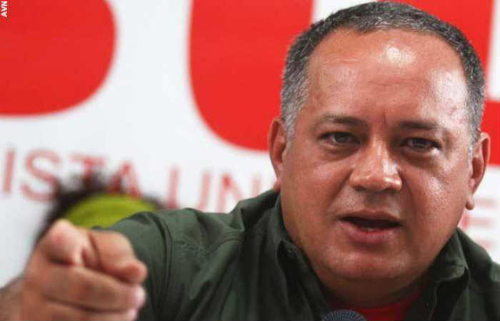 Diosdado Cabello se reunió el pasado lunes con el expresidente José Luis Rodríguez Zapatero. Foto: EFE