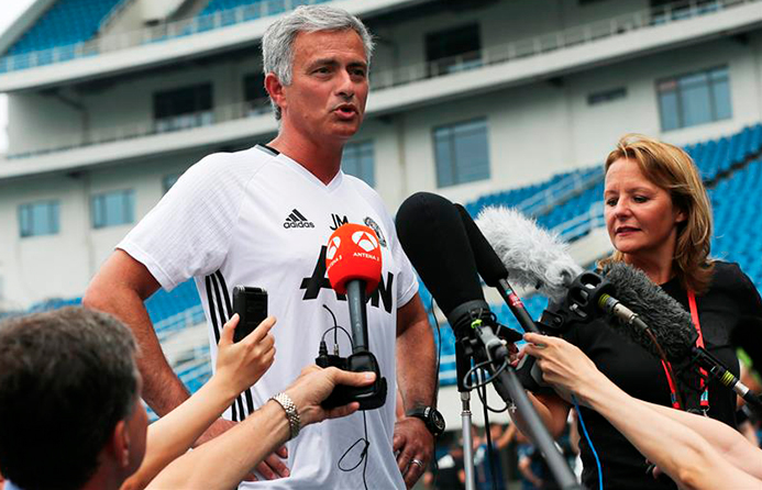 José Mourinho, entrenador del Manchester United. Foto: EFE