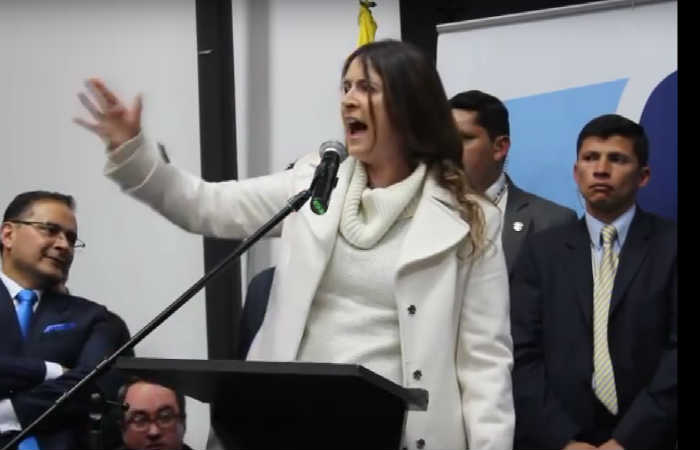 Paloma Valencia, senadora del Centro Democrático. Foto: Youtube