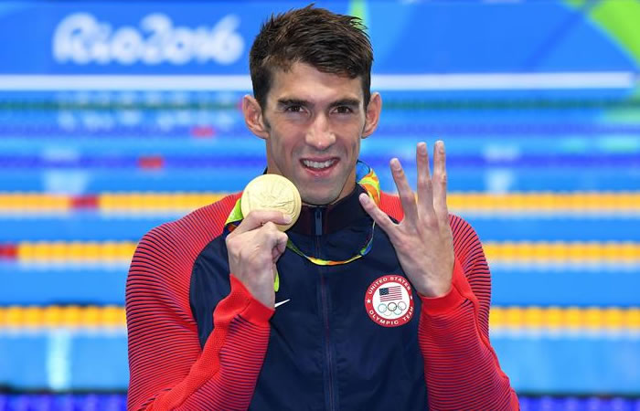 Michael Phelps, 22 veces campeón olímpico. Foto: EFE