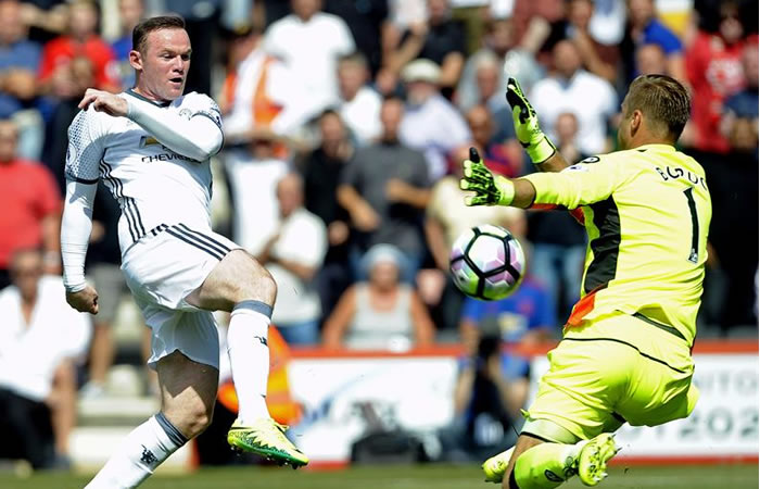 Rooney marcó el segundo gol del Manchester. Foto: EFE
