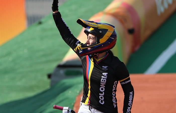 Nuevamente, el himno de Colombia suena en los Olímpicos. Foto: EFE
